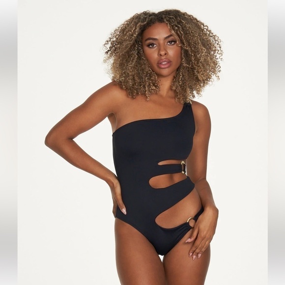 FREDERICK'S OF HOLLYWOOD AIRLIE CUT OUT ONE PIECE BATHING SUIT - NWT - Picture 2 of 9